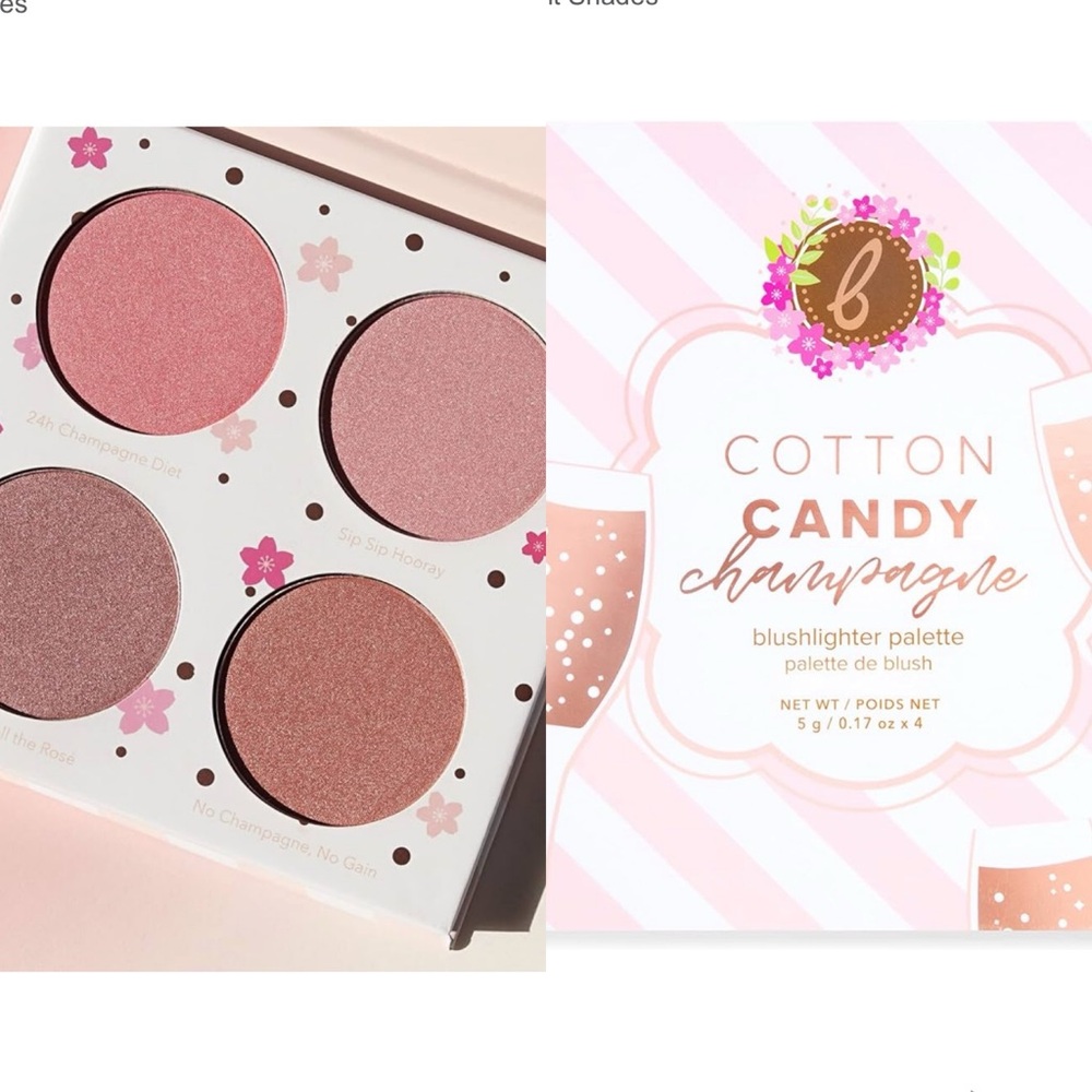 Beauty Bakerie Cotton Candy Champagne Blush Makeup Palette